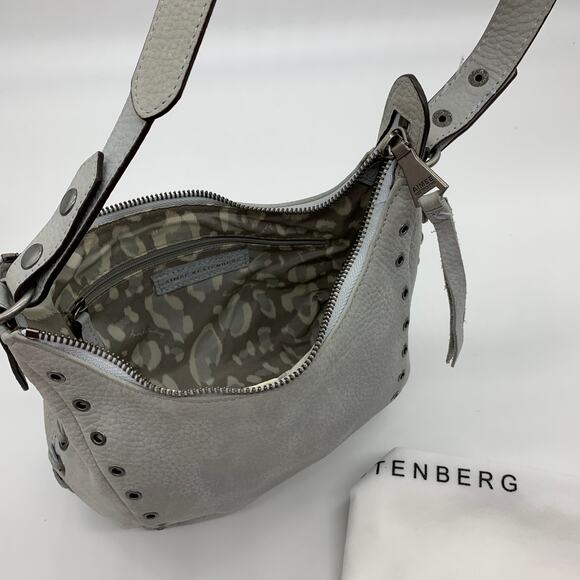 Aimee Kestenberg Nubuck Crossbody Purse Austin Vibes Arctic - Picture 3 of 13